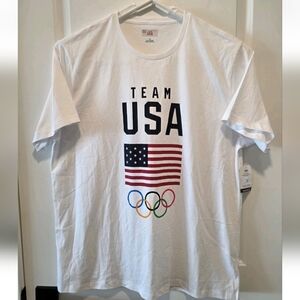 NWT Team USA Olympic Mens Size 2XL XXL Shirt White Team USA Shop